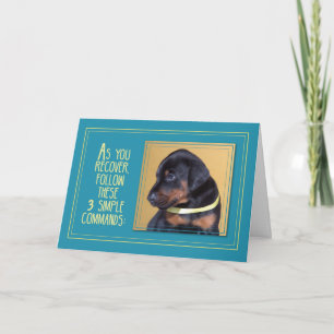Carte Soins Bien, Assis De Chien