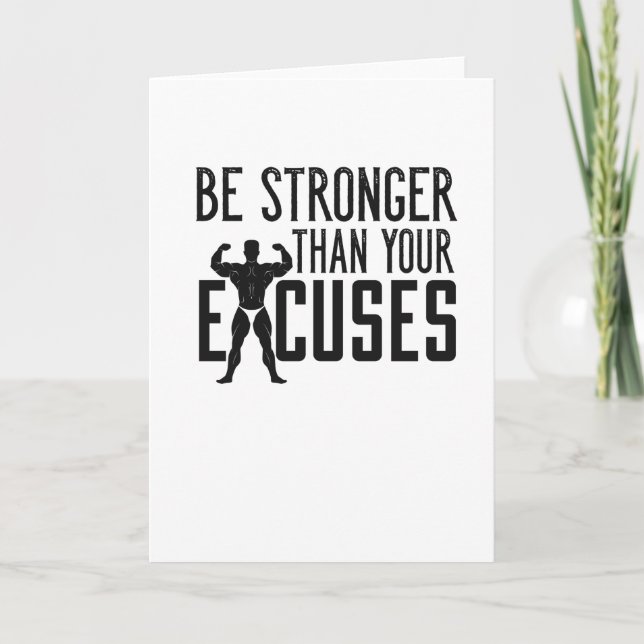 Carte Soins de musculation Motivation Entraînement Fitne (Devant)