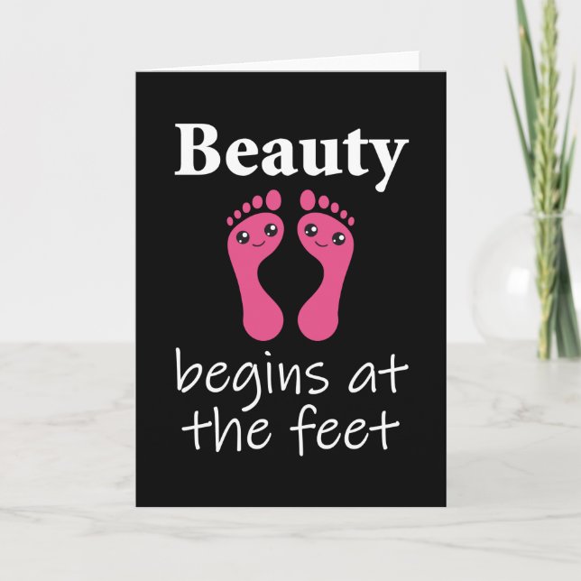 Carte Soins des pieds Pedicure Chiropodist ongle Salon C (Devant)