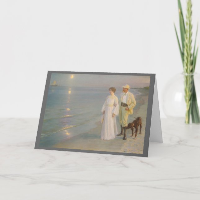 Carte Soir d'été à Skagen (Plage estivale au clair de lu (Devant)
