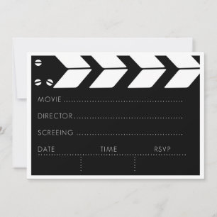 Carte Soirée cinéma personnalisable
