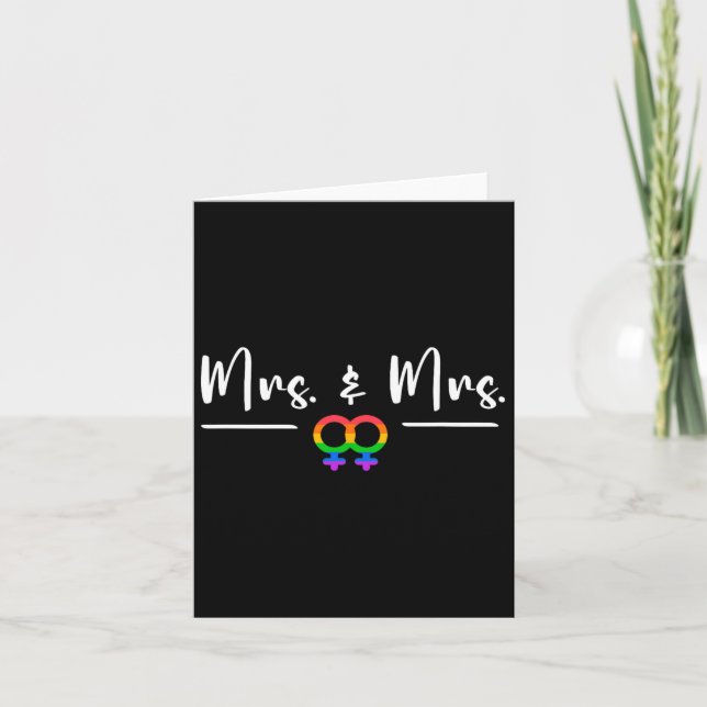 Carte Soirée De Mariage Lgbt Pour Mme Et Mme Honey (Devant)