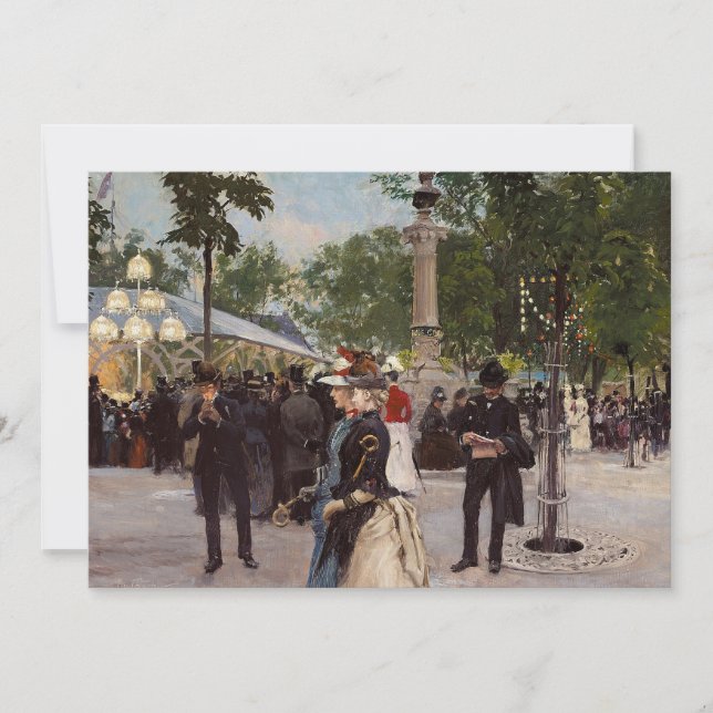 Carte Soirée d'été à Tivoli | Paul Fischer (Devant)