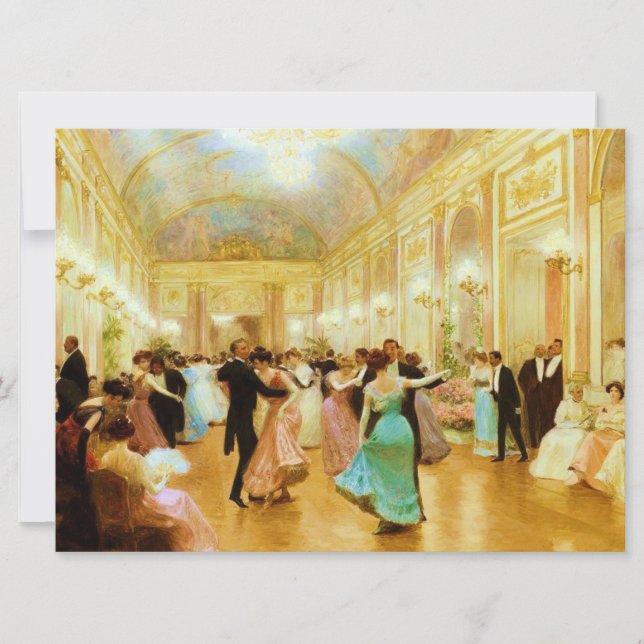 Carte Soirée élégante (Danser au Palais Ball) (Devant)