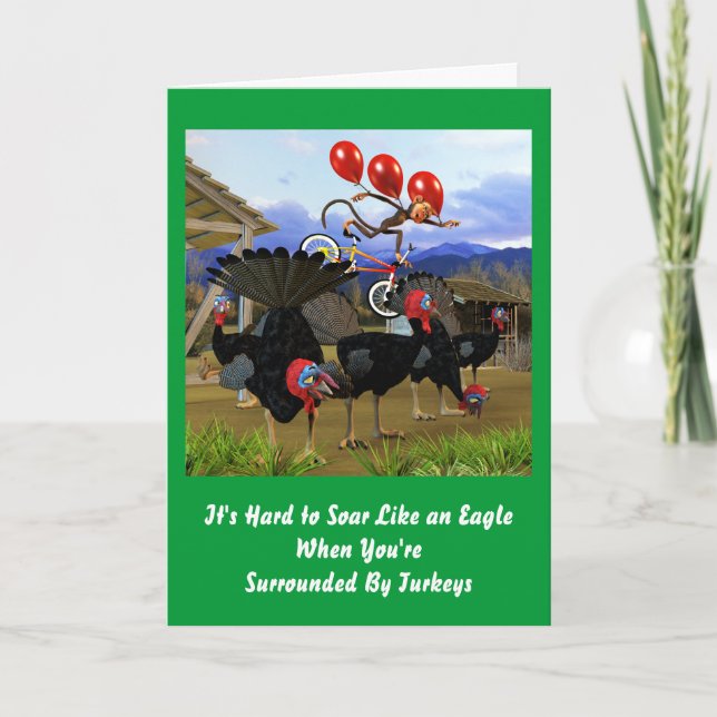 Carte Sois comme un Anniversaire d'aigle (Devant)