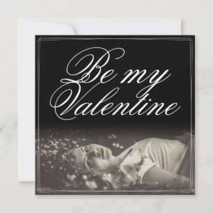 Carte Sois ma Saint-Valentin - jeune femme menteuse