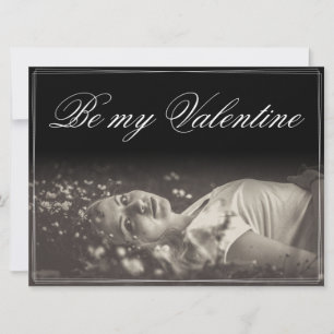 Carte Sois ma Saint-Valentin - jeune femme menteuse