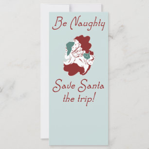 Carte Sois méchant Père Noël