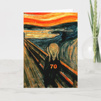 Carte soixante-dixième Anniversaire