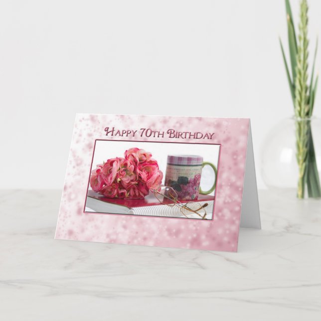 Carte soixante-dixième anniversaire - pour Madame - (Devant)