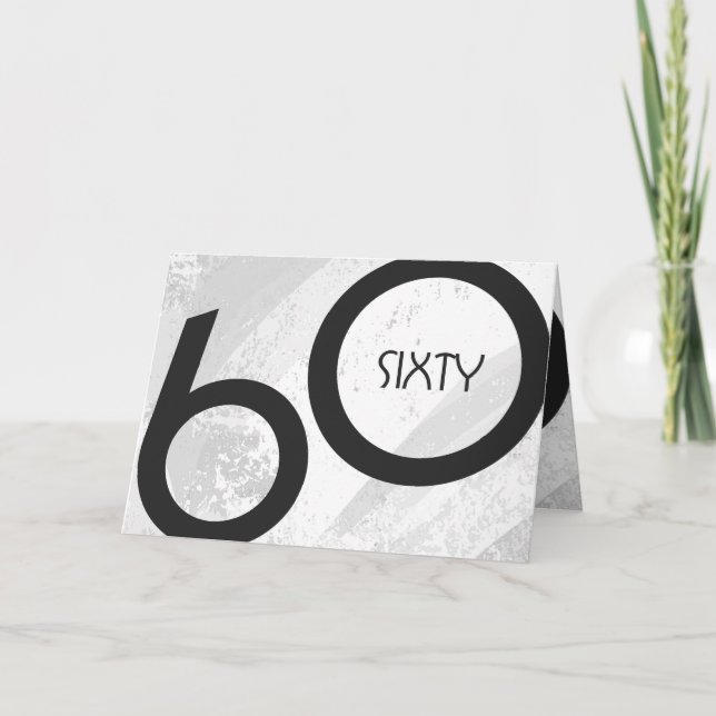 Carte Soixantième anniversaire (Devant)