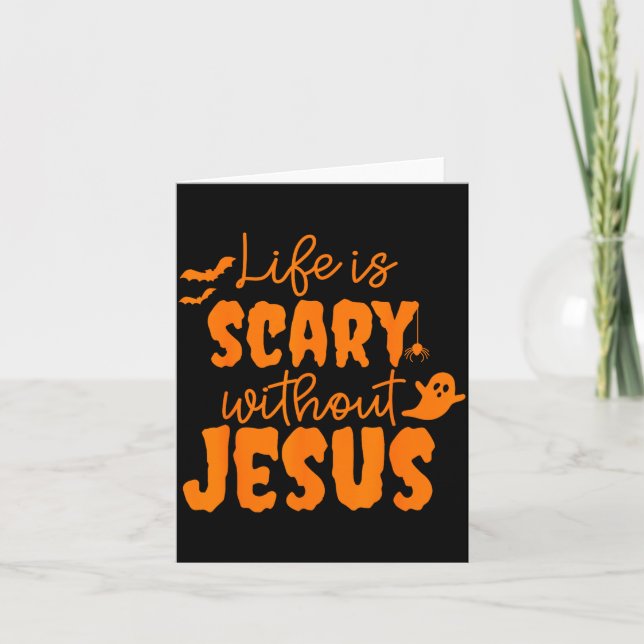 Carte Soky Life Is Y Without Jesus Christian Halloween  (Devant)