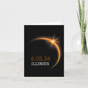 Carte Solar Eclipse 2024 Totalité Illinois Printemps 4.0