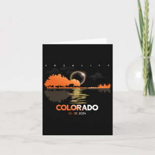 Carte Solar Eclipse Colorado Totalité de la guitare
