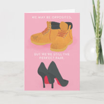 Sole Mates Chaussure Valentine's Day Greeting Card