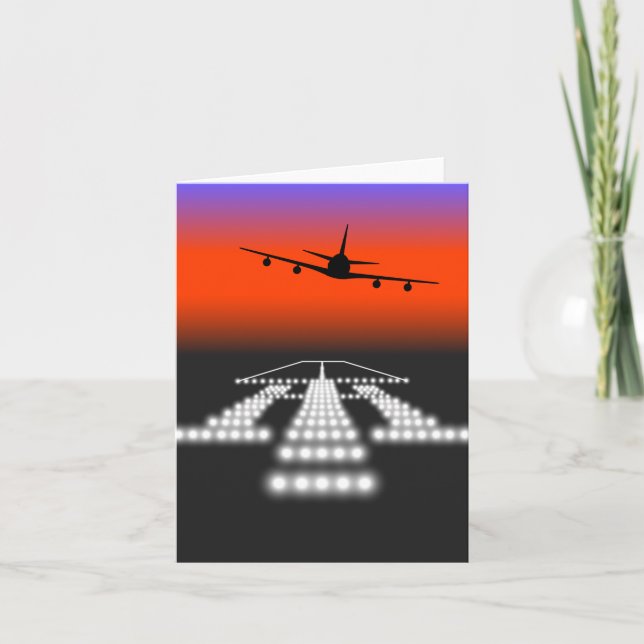 Carte Soleil d'approche de l'avion aux feux de piste Avi (Devant)