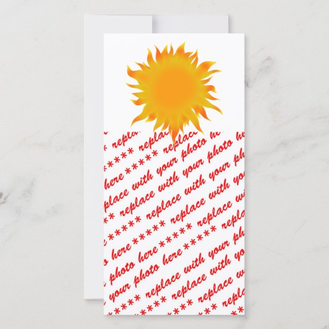 Carte Soleil d'été brillant (Devant)