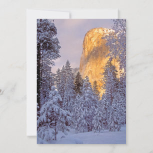 Carte Soleil d'hiver sur El Capitan à Yosemite