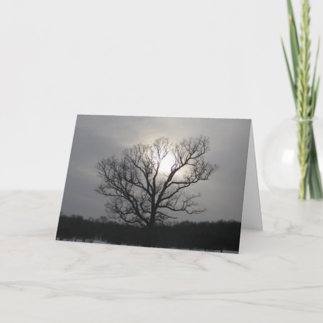 Carte Soleil du solstice Je vous souhaite un joyeux sols (Devant)