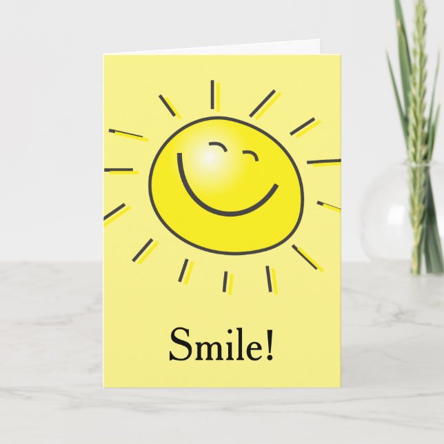 Carte Soleil Sourire pour la fête des mères (Devant)