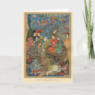 Carte Solomon et la reine de Sheba, XVIème siècle