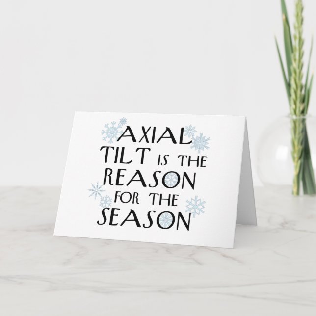 Carte solstice Axial Tilt-hiver (Devant)