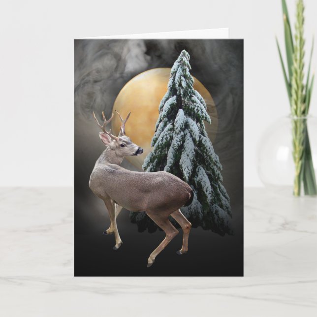 Carte Solstice Deer (Devant)