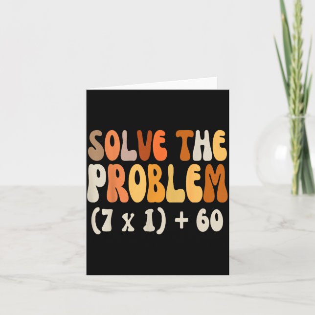Carte Solve The Problem 67 Funny Math Meme Six Seven For (Devant)