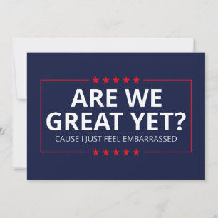 Carte Sommes-Nous Encore Grands ? Je Me Sens Embarrassé