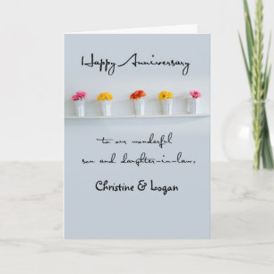 Carte Son and Daughter-in-Law Wedding Anniversary Row
