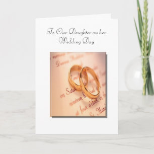 Carte Son and Daughter's Wedding Day Card