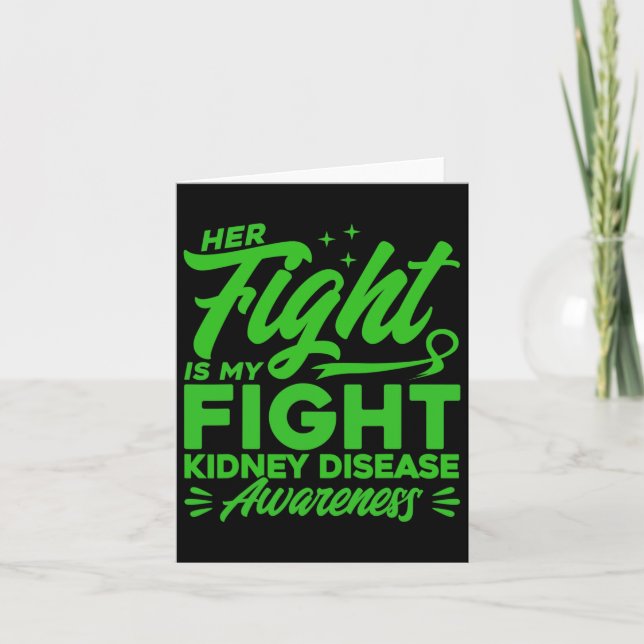 Carte Son Combat Est Mon Combat Conscience Des Maladies  (Devant)