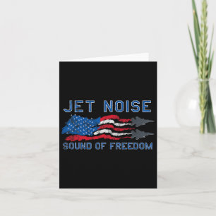 Carte Son De Freedom Jet Bruit Drapeau Américain