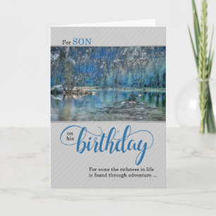Carte Son en plein air Kayak Anniversaire pour sportif