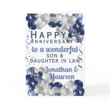 Son Joyeux Anniversaire Bleu Balloon