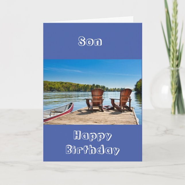 CARTE **SON** PROFITEZ DE VOTRE ANNIVERSAIRE (Devant)