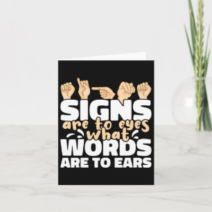Carte Sont À Yeux Quels Mots Sont À Oars Asl Sign Langua
