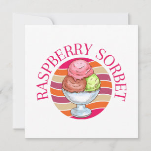 Carte Sorbet de framboise