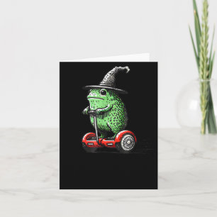 Carte Sorcier Grenouille Fantaisiste Part Pour Commettre