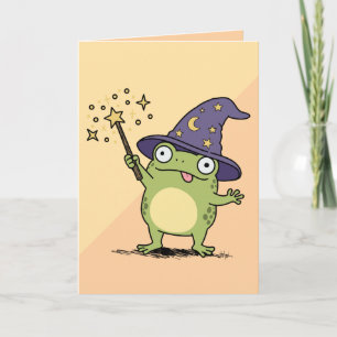 Carte Sorcier Grenouille Lançant des Sorts