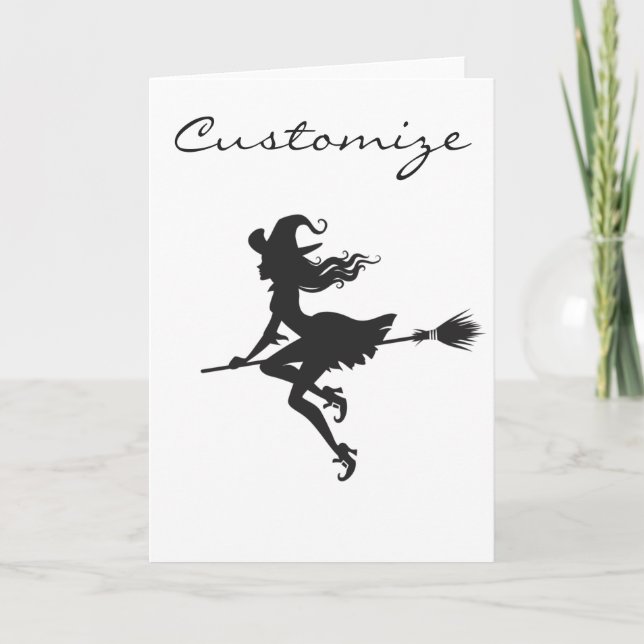 Carte Sorcière Broom Halloween Thunder_Cove (Devant)