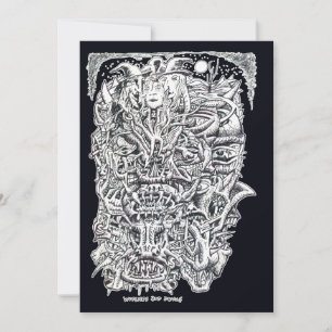 Carte Sorcières et diables, par Brian Benson Flat Card