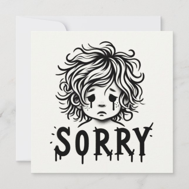 Carte Sorry Cards  (Devant)