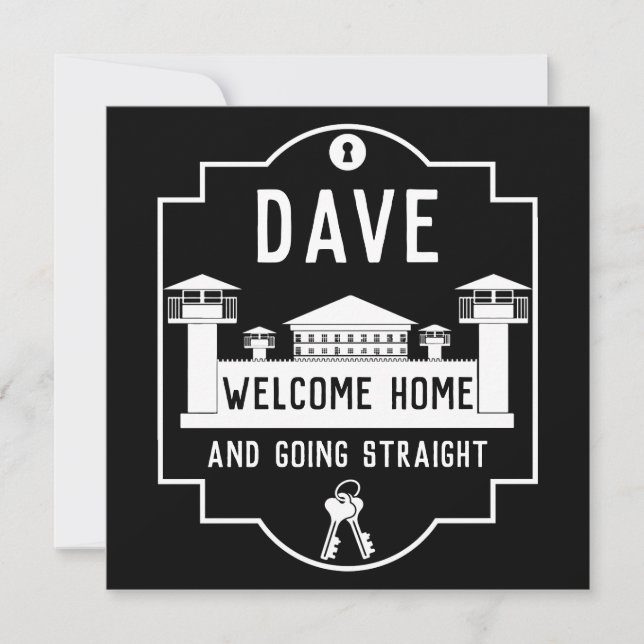 Carte Sortez De Prison Libération Cadeau (Devant)