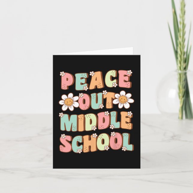 Carte Sortie De L'École Secondaire Super Dernier Jour De (Devant)