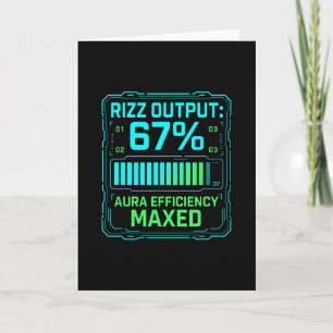 Carte Sortie Rizz 67% Rendement Aura Max Tech Gamer S