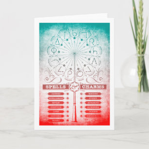 Carte Sortilège Harry Potter   Instruction de sorts et c