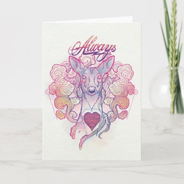 Carte Sortilège Harry Potter | Patronus de biche "Toujou (Devant)