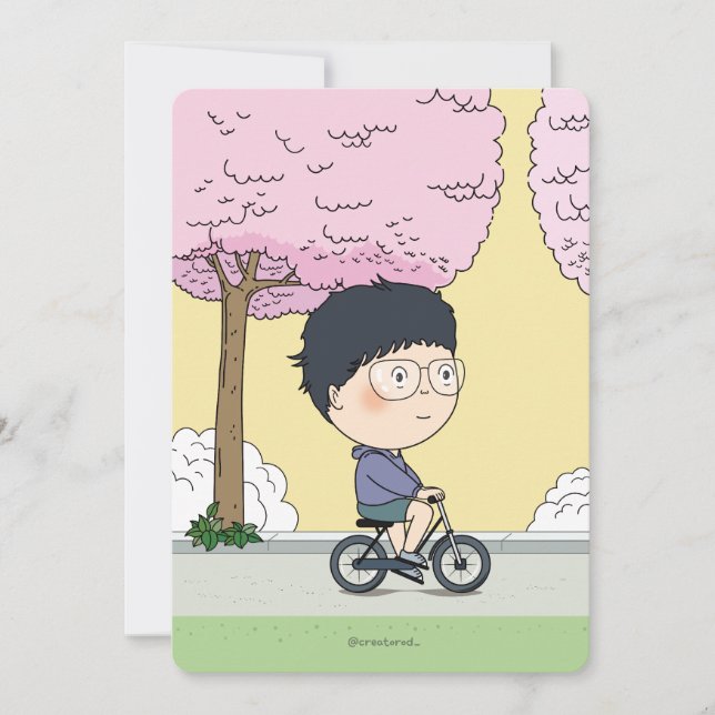 Carte sosoMiel(67) fleurs de cerisiers (Devant)