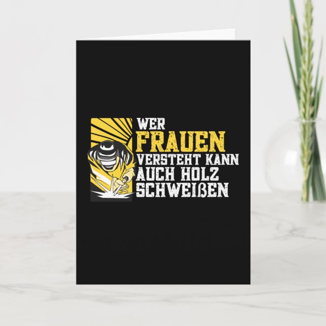 Carte Souder souder des slogans de travail amusants (Devant)